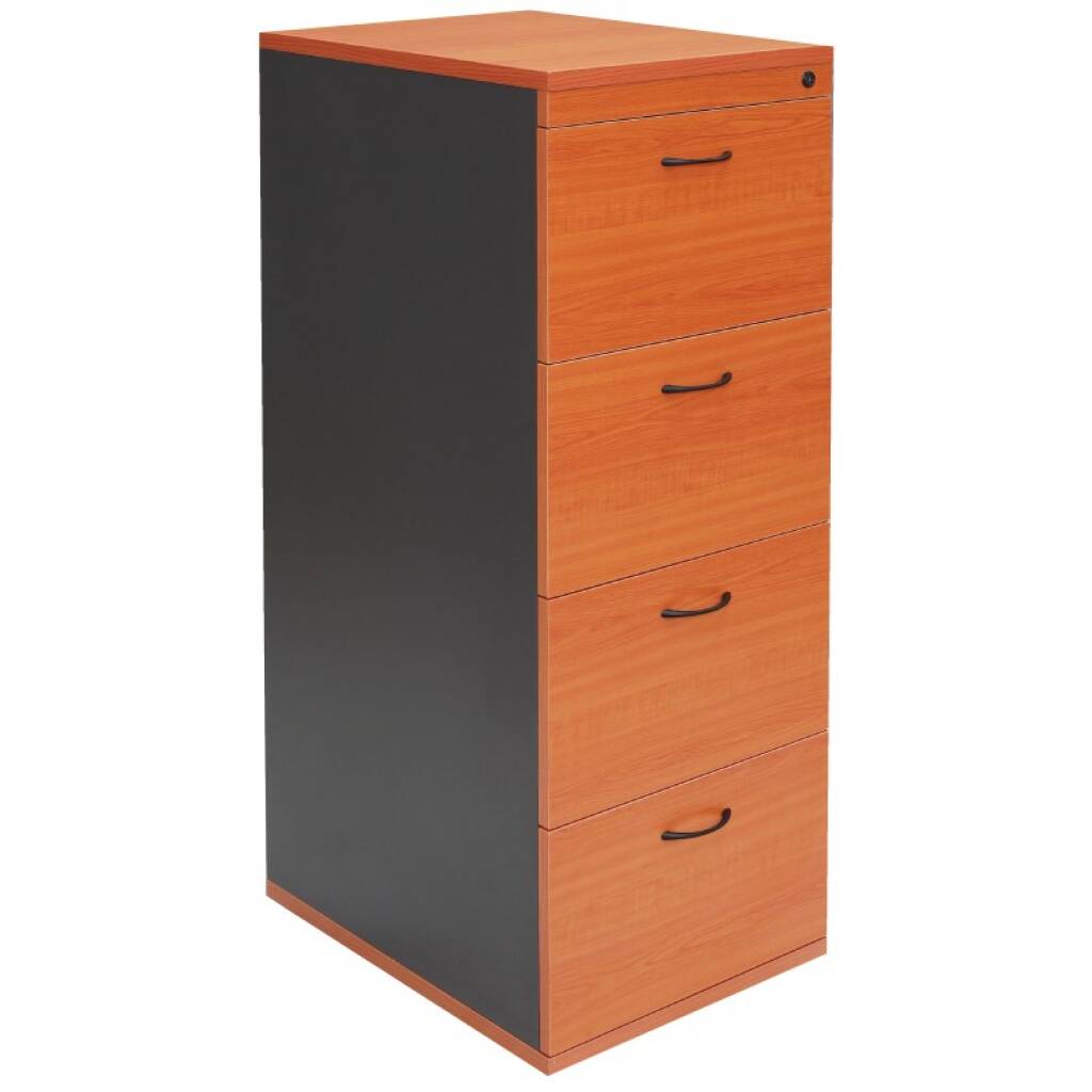4 Drawer Filing Assembled465mm W x 600mm D x 1300mm H Office Furniture Sydney