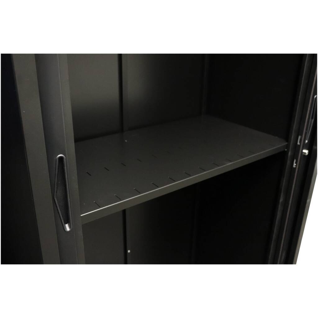 GO Tambour Cupboard Slotted Shelf 1200mm Office Furniture Sydney Melbourne and Brisbane